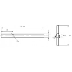 Unlocking key L 0135 mm sticker - OCTÉ