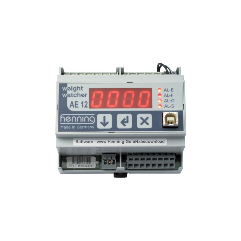 Evaluation unit AE12 with analogue output for 12 rope load sensor max. - OCTÉ