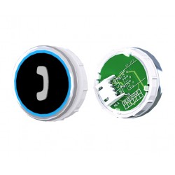 TOPAZ Button Venus XL black tone blue stainless steel with JST PHONE - OCTÉ
