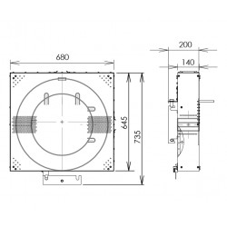 MANGO 400 Low Machine room cover (horizontal right machine) > 2021 - OCTÉ